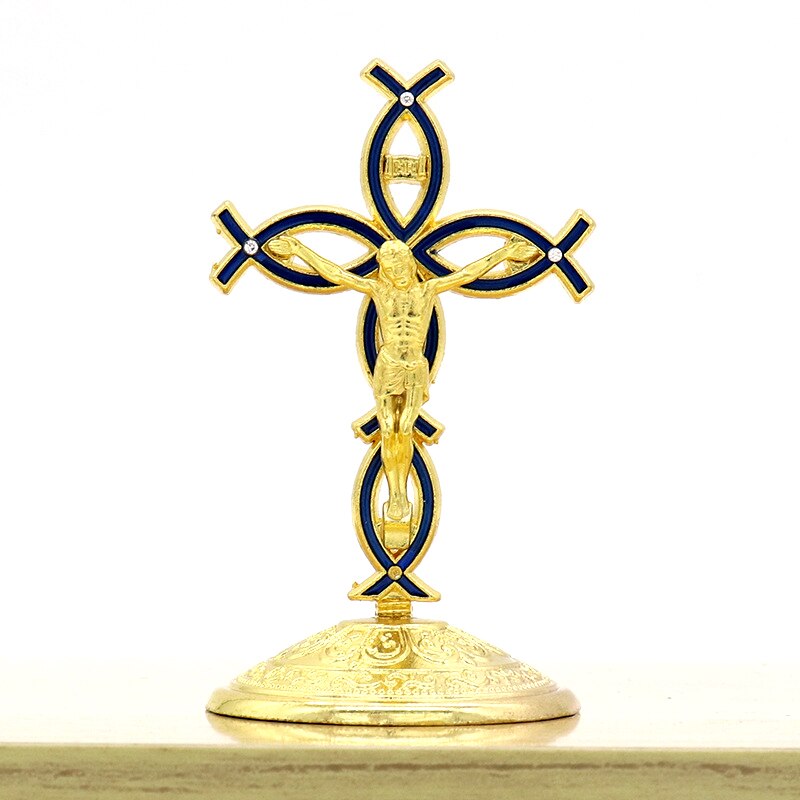 Legering Jezus Christus Kruis Crucifixo Auto Orgnament Articulos Religiosos Catolico Kapel Gebed Kruist Thuis Kantoor Decoratie: JS021-2