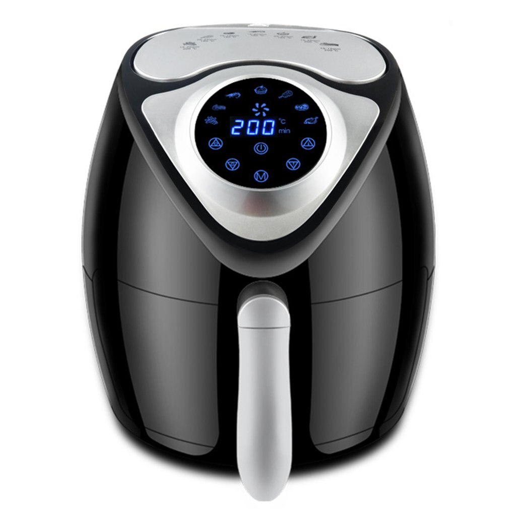 1300 W/2.6L Lucht Friteuse Grote Capaciteit Lucht Friteuse Huishoudelijke rookvrije Elektrische Koekenpan Smart Touch Screen frietjes Machine