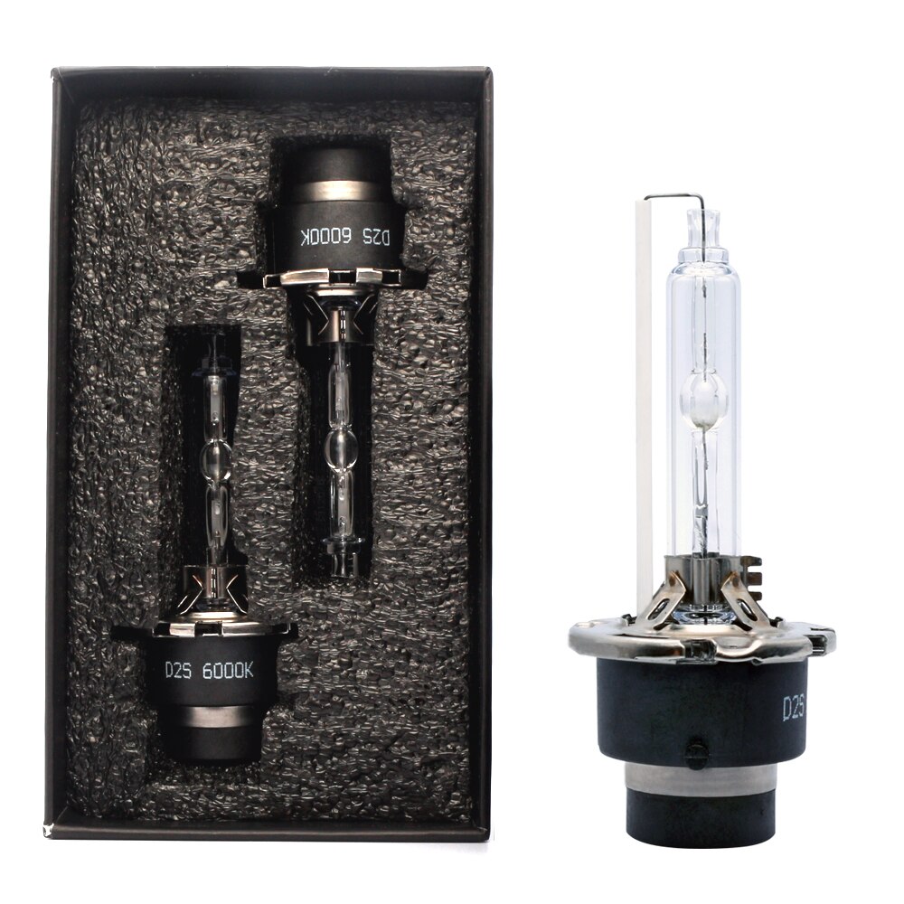 2Stck D2S Xenon Lampen Hohe Helligkeit für Auto Scheinwerfer versteckt Birne mit Metall Halterung Schutz Alle Metall Basis