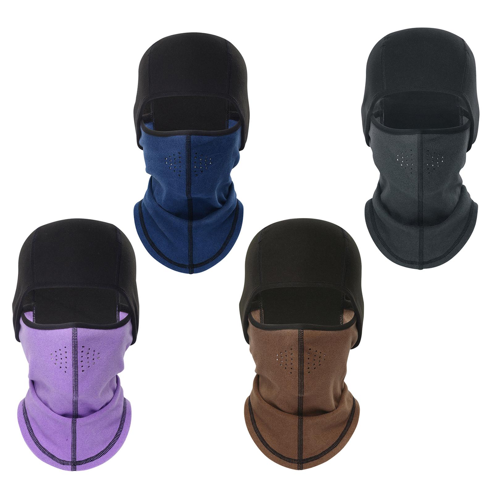 Warm Fleece Balaclava Windproof Ski Mask Cold Weather Face Mask Motorcycle Balaclava Hood Warmer Winter Sports Caps