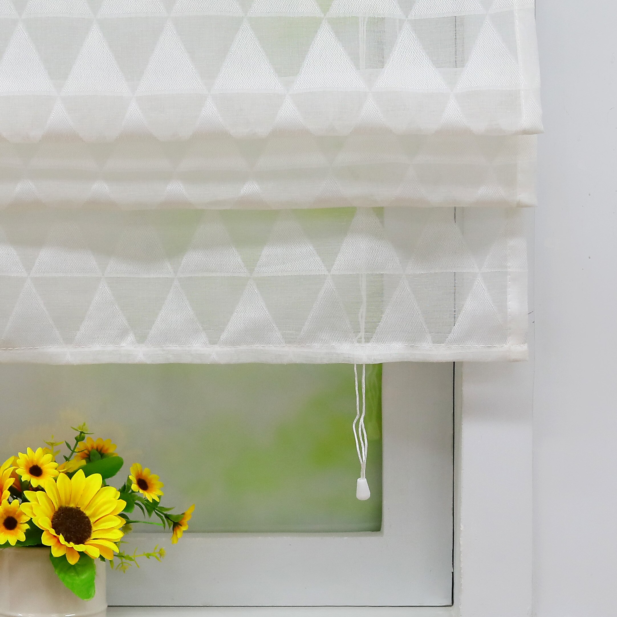 Romeinse Gordijnen Moderne Ramen Sheer Tule Gordijnen Schaduw Voile Gordijnen Valance Tab Top Keuken Home Decoration