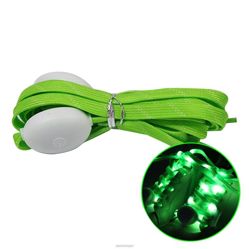 LED accendi lacci per scarpe luce lampeggiante incandescente LED lacci divertenti luminosi lacci per scarpe luminosi colorati per adolescenti adulti F92E: Green