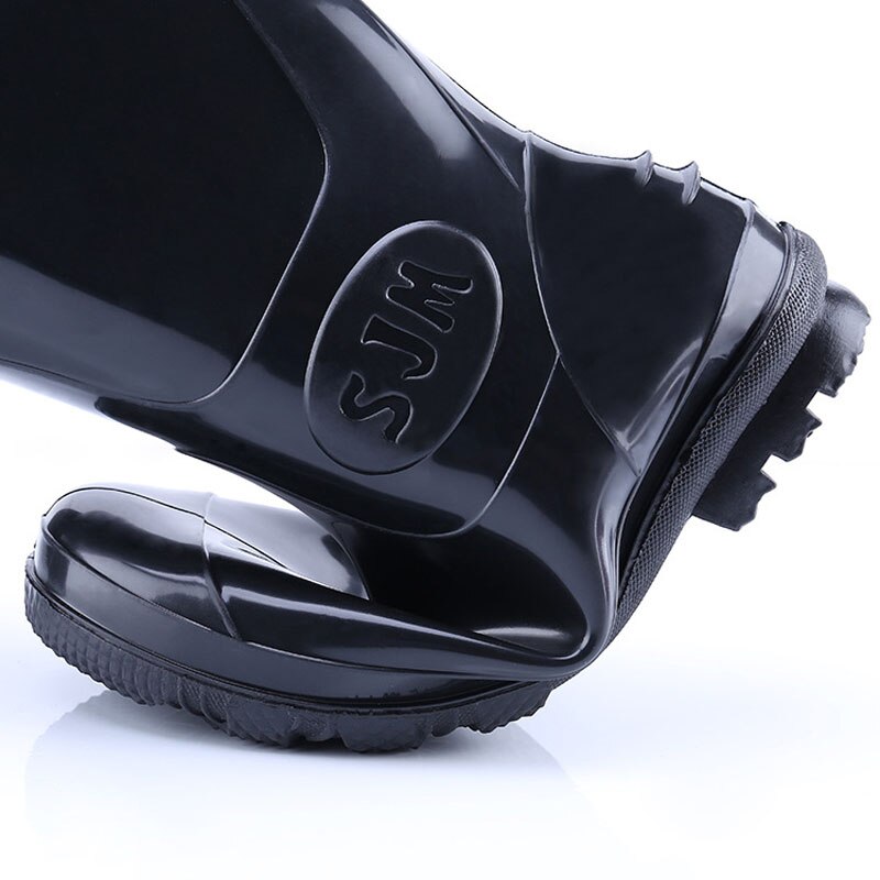 Aleafalling Tall Regen Laarzen Mannen Keuken Fshing Waterdichte Arbeid Bescherming Waterdichte Schoenen Non-Slip Rubberen Laarzen Water Laarzen