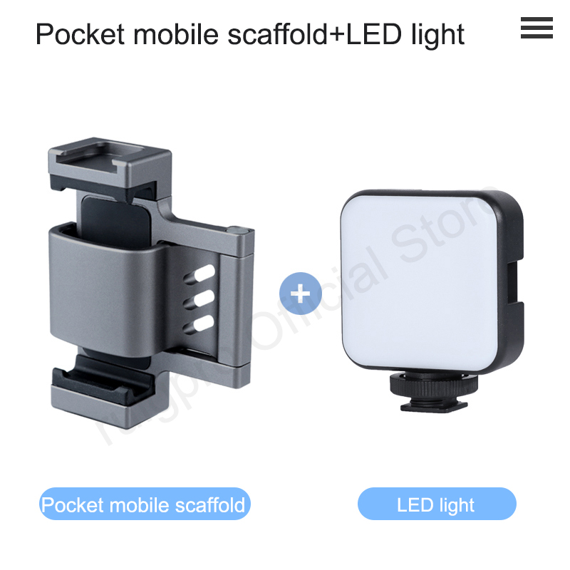 DJI Osmo Tasche 1 2 Faltbare Stativ Halfter Ladung Basis Smartphone Stativ Montieren Festen Ständer Halterung Halfter LED-licht: Gerüst und hell