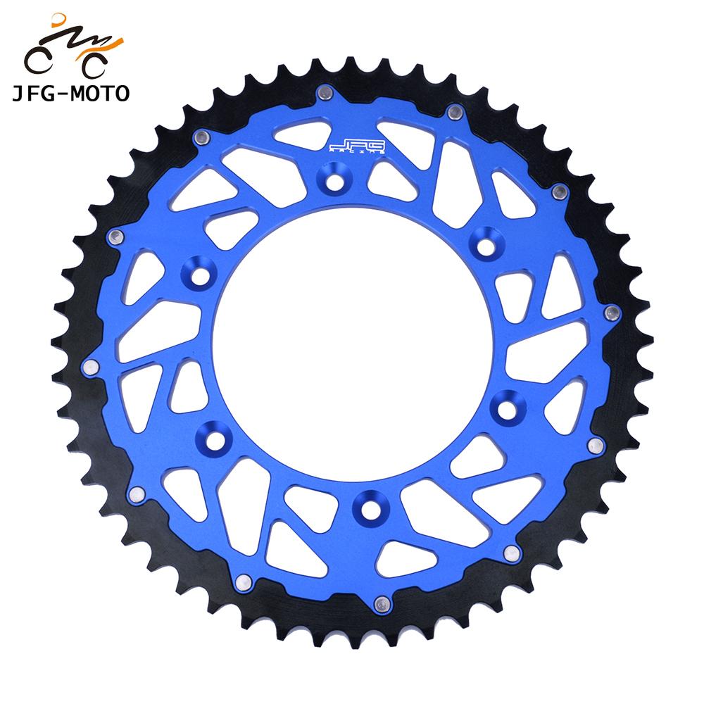Moto 48 49 50 51T CNC Pignon de Chaîne Pour YAMAHA YZ125 TTR230 WR250F WR250R WR250X YZ250 YZ250F YZ426F WR426F WR450F YZ450F