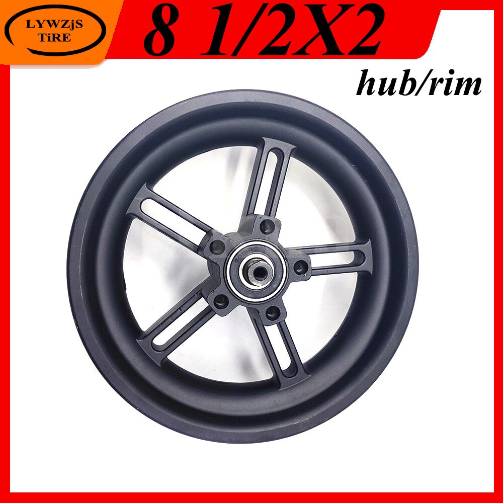 For Xiaomi M365 Electric Scooter Rear Wheel Hub 8 1/2x2 Aluminum Alloy Disc Brake Rim