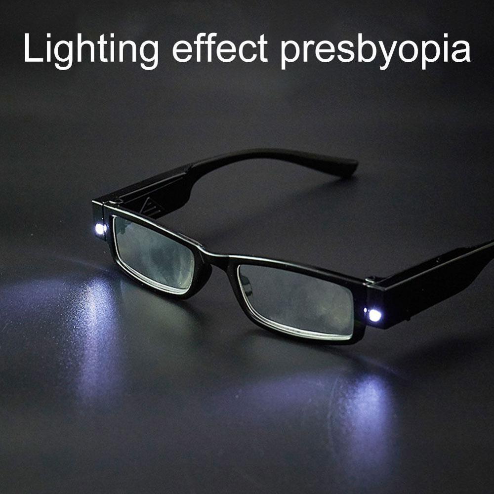 Ledleeslamp multi sterkte leesbril met led bril unisex brillen vergrootglas spot læse briller med lys og rea