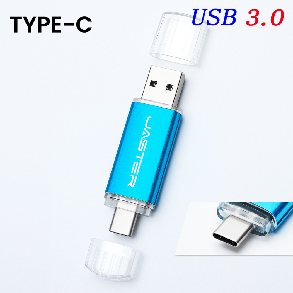 USB-C-Stock 128 GB Typ-C USB 3.0-Blitz-Laufwerk 64 GB Bunter USB3.0-Speicherstick Hochgeschwindigkeits-Stock 32 GB Blau verrotten Grün Schwarz: Himmel Blau / 4GB