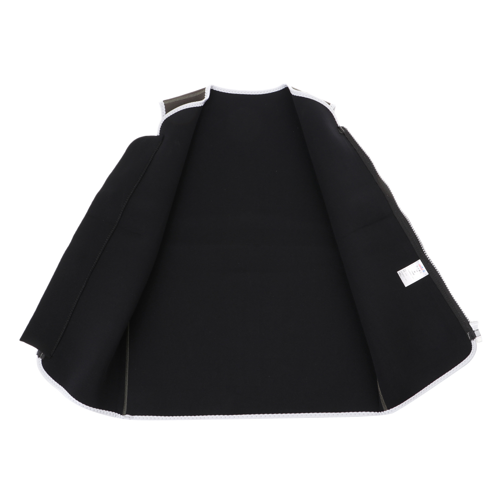Chaleco de neopreno para hombre, traje con cremallera frontal de 3mm, para buceo, surf, Kayak