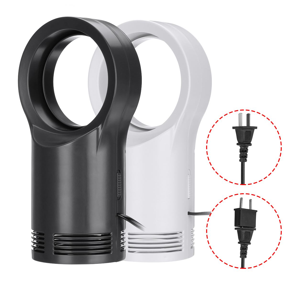 2 Gear Bladeless Heater Fan Desktop/Table Winter Electric Warm Fan 110V/220V Space Air Blower Radiator Home Office Warmer