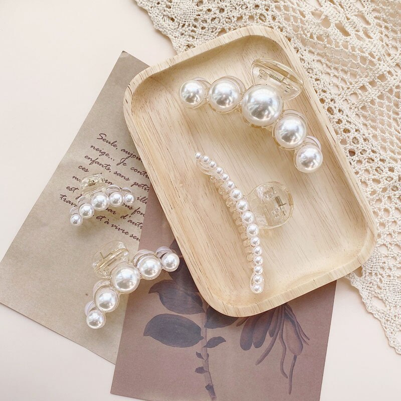 Imitation Pearl Hair Clip Claws Women Accessories Hairpin Korean Women Hair Jewelry Ornament