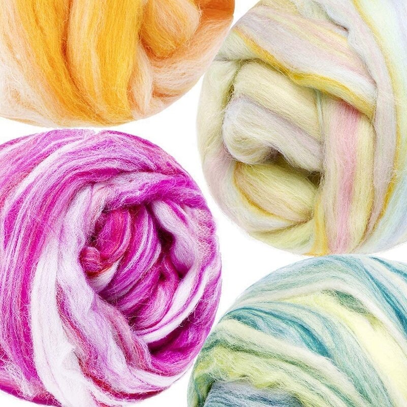 Blended Wol Roving 50G, Merino Gemengde, Hand Geverfd Wol Top Art, naald En Nat Vilten Benodigdheden, Naaldvilten Diy Wol (NO.13)