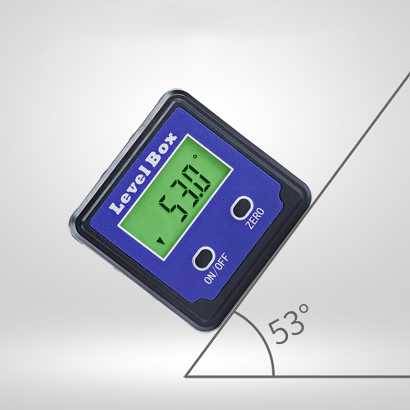High Precision Digital Protractor Inclinometer Level Box Portable LCD Digital Angle Finder Bevel Box With Magnet
