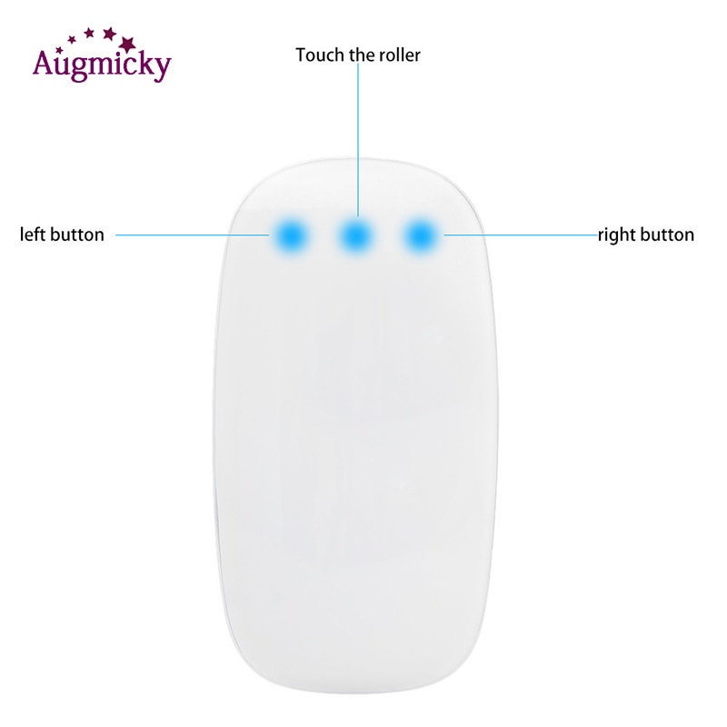 Apple Style Magic Touch Bluetooth 3.0 Wireless Mouse Ergonomic Slim Arc Mice USB 2.4G Wireless Gaming Mouse for Laptop Mac PC