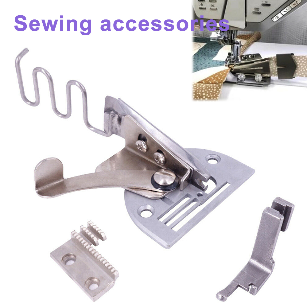 Silver Metal Cover Stitch Machine Binder Single-Fold Binding Attachment Sewing Machine Parts for Clothes Bag 40mm 05