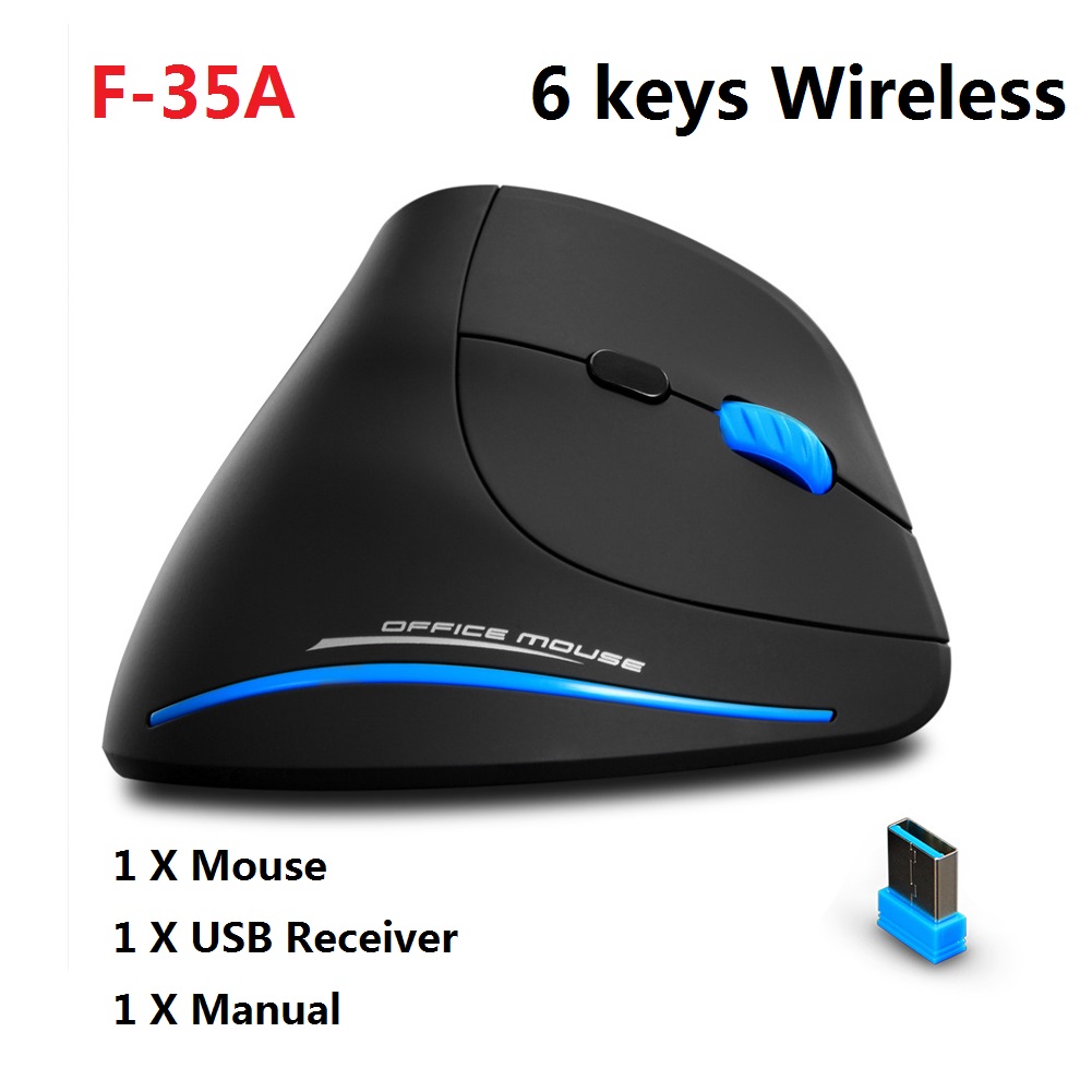 ZELOTES – souris optique de jeu C-10 DPI, 5 Modes, verticale, avec lumière LED RGB, pour ordinateur de bureau, PC et Notebook, 10000: F 35A