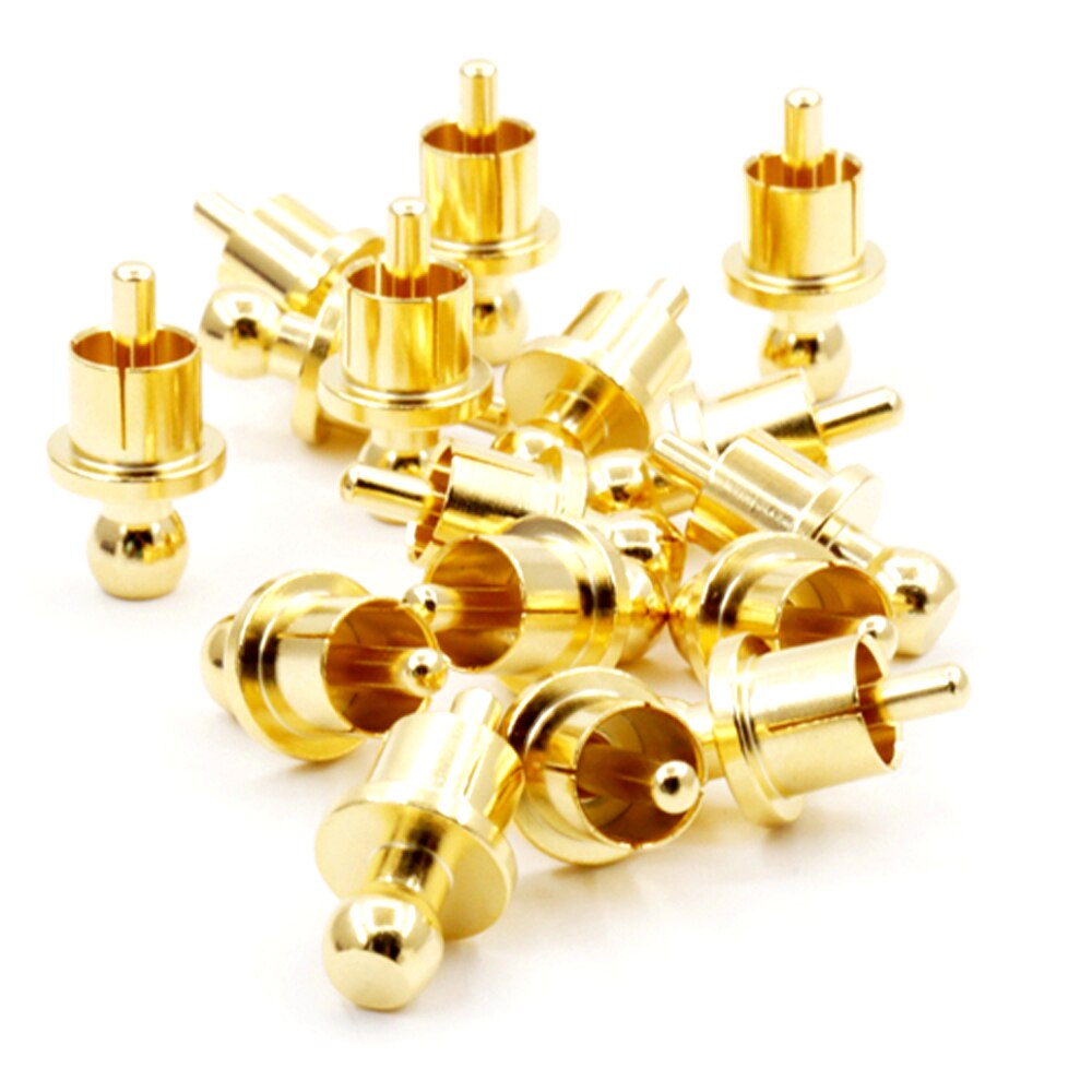 RCA Cap Dustproof Noise Stopper - Brass Connector Protection Caps