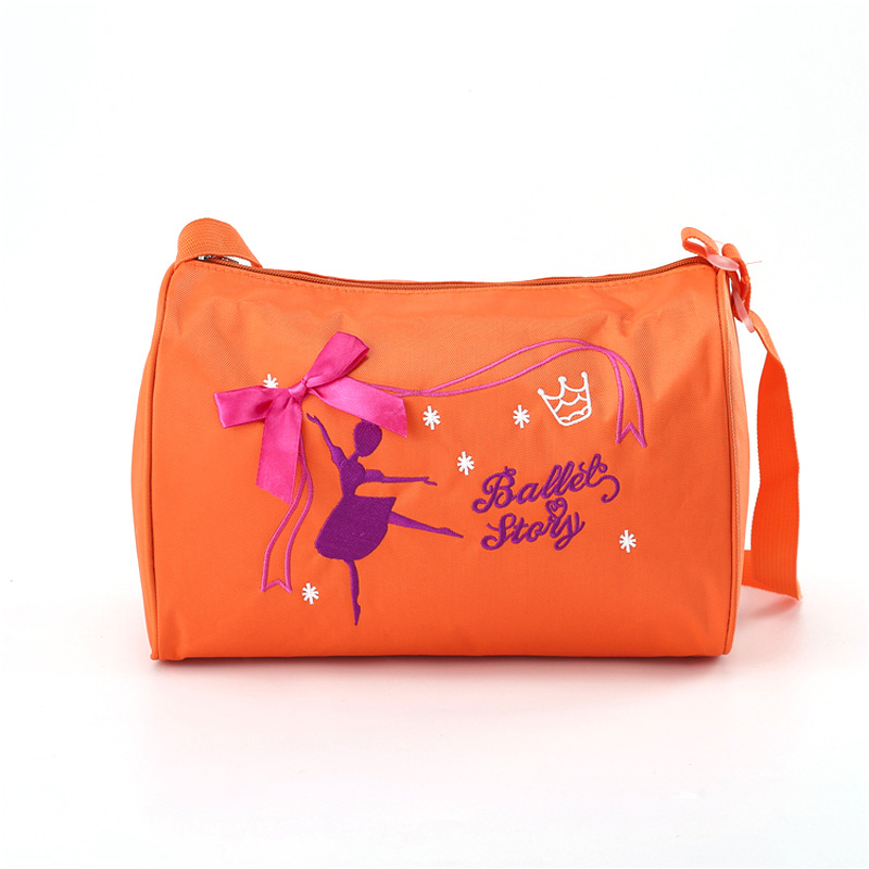 Ballet Dance Bags Pink Women Girls Ballet Sports Dance Girls Package Dance Backpack Baby Barrels Package Ballet Bag Handbag: Orange