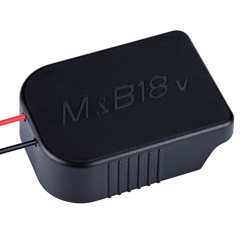 For Makita&amp;Bosch Adapters 18V Battery Power Connector Adapter Dock Holder With 12 Awg Wires Connectors Power Black