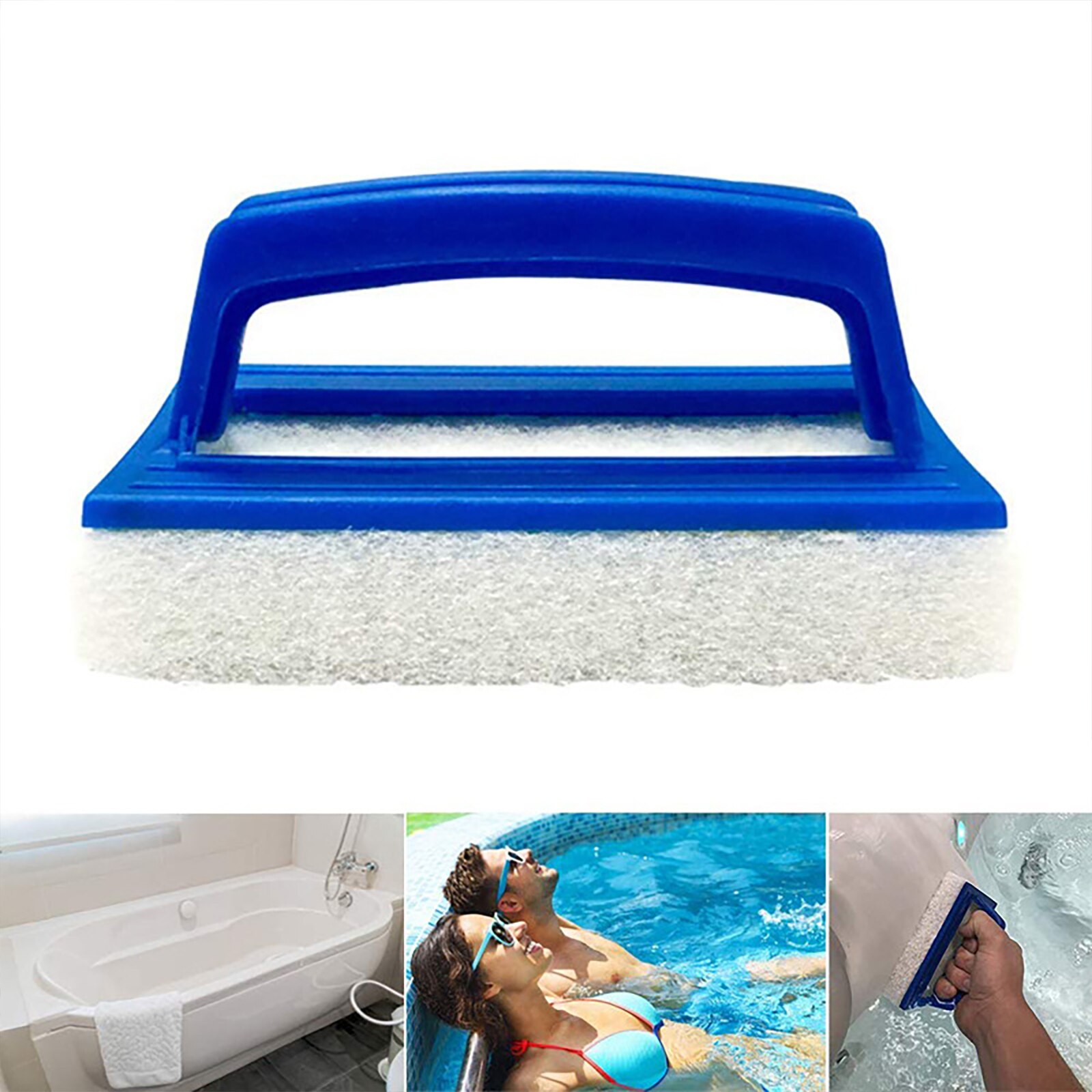 Wall Sponge Brush 1PC Cleaning Supplies Swimming Pool Accessory Portable Waterline Scrubber Wall Cleaning Brush Scrubber