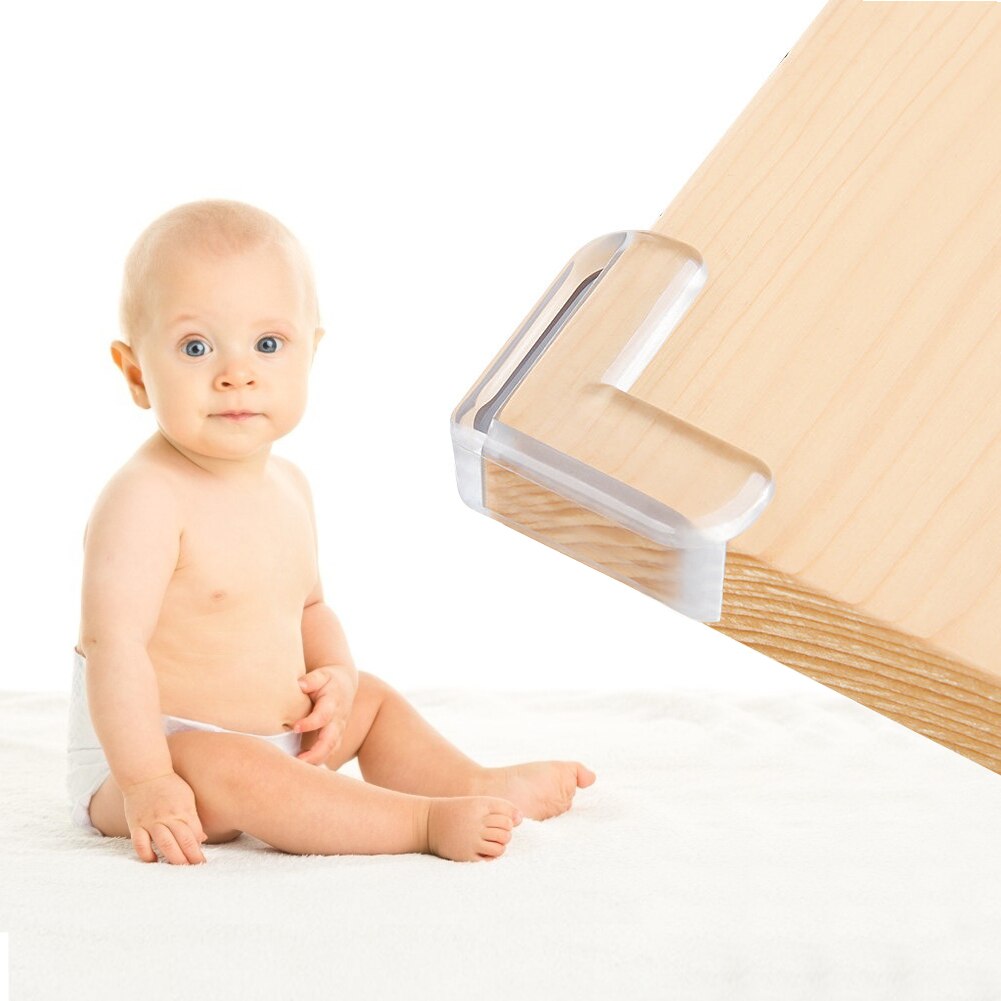 ETUUD 10Pcs Child Baby Safety Silicone Protector Table Corner Edge Protection Cover Children Anticollision Guards For Kid