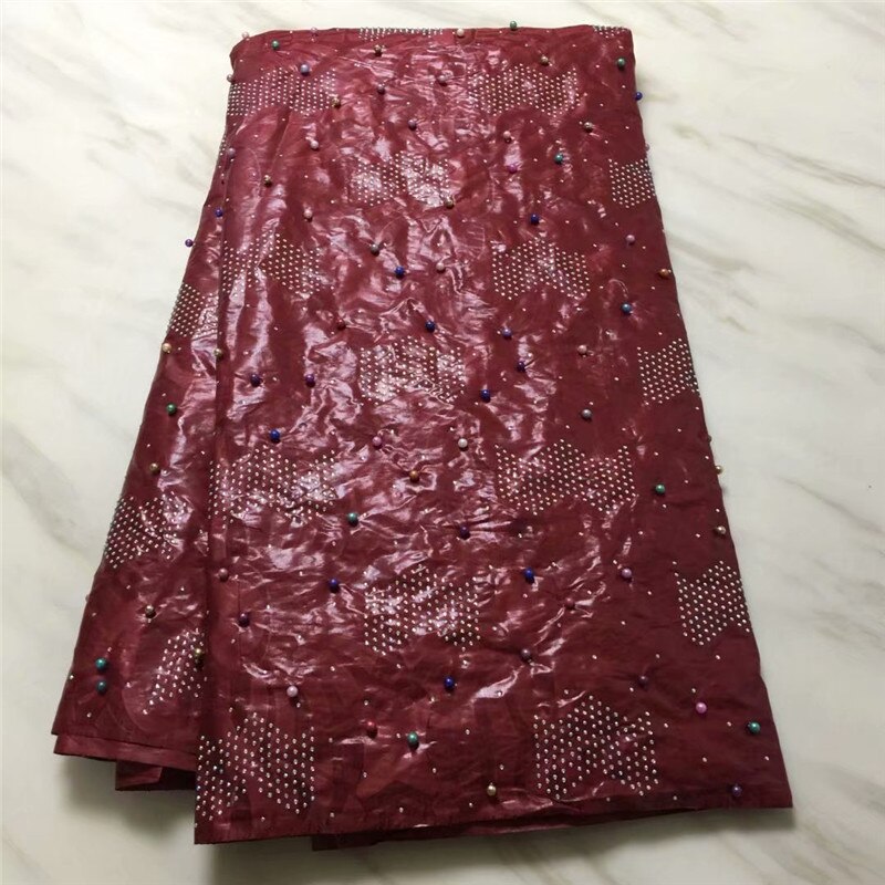 Bazin riche getzner guinea brocade fabric Bazin rich with beads and stones african fabrics for party dress