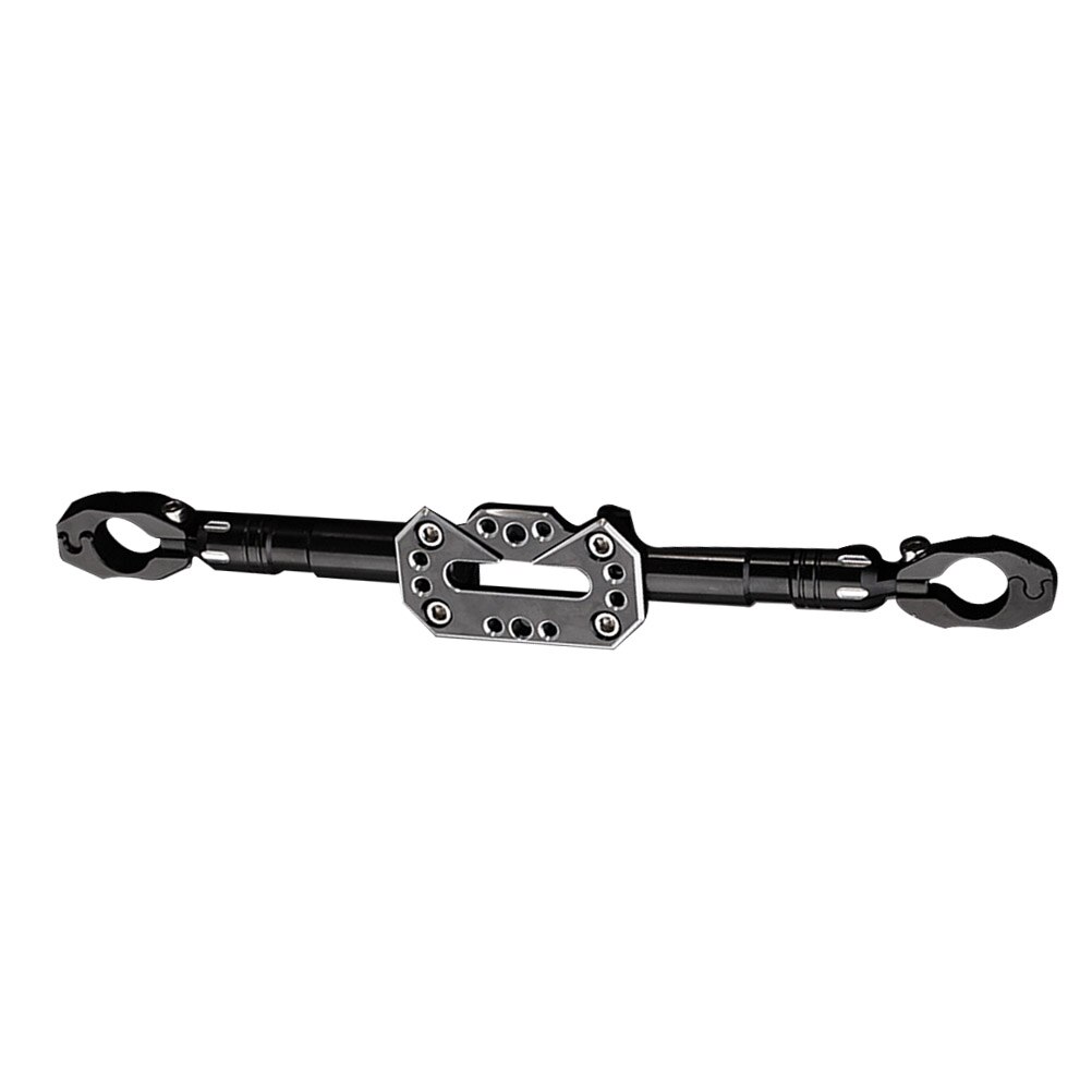 Base de montaje del manillar de la motocicleta del CNC para el cargador mango auxiliar del balancín barra de equilibrio ajustable barra de refuerzo A30: Black