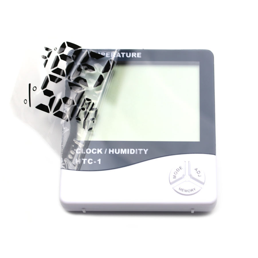 LCD cyfrowy miernik temperatury i wilgotności HTC-1 Dom wnętrz higrometr termometr stacja pogodowa z zegarem termometr monitor