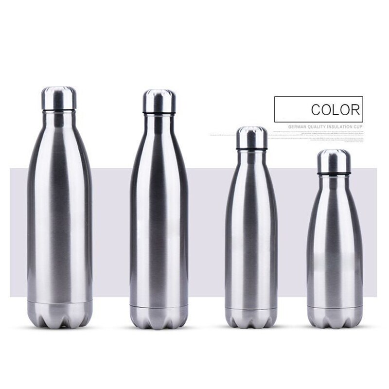 1 Pcs 500/750/1000 Ml Double-Wall Insulated BPA Free Water Bottle Stainless Steel Vacuum Thermos Tea Portable Accessory: 350ml(as show)