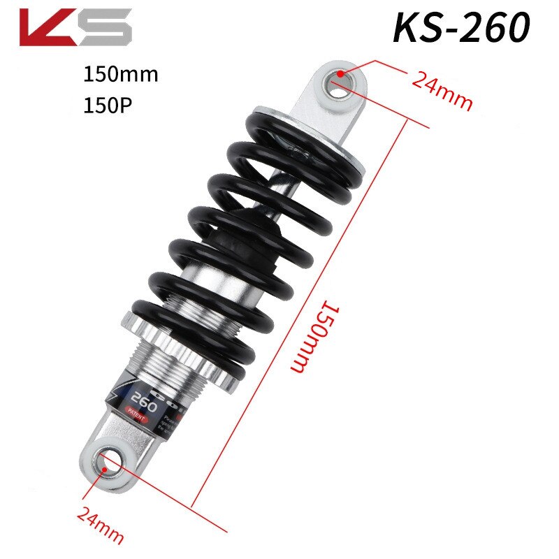 120-190mm KS amortisseur VTT pliant vélo Scooter électrique ressort amortisseur amortisseurs arrière