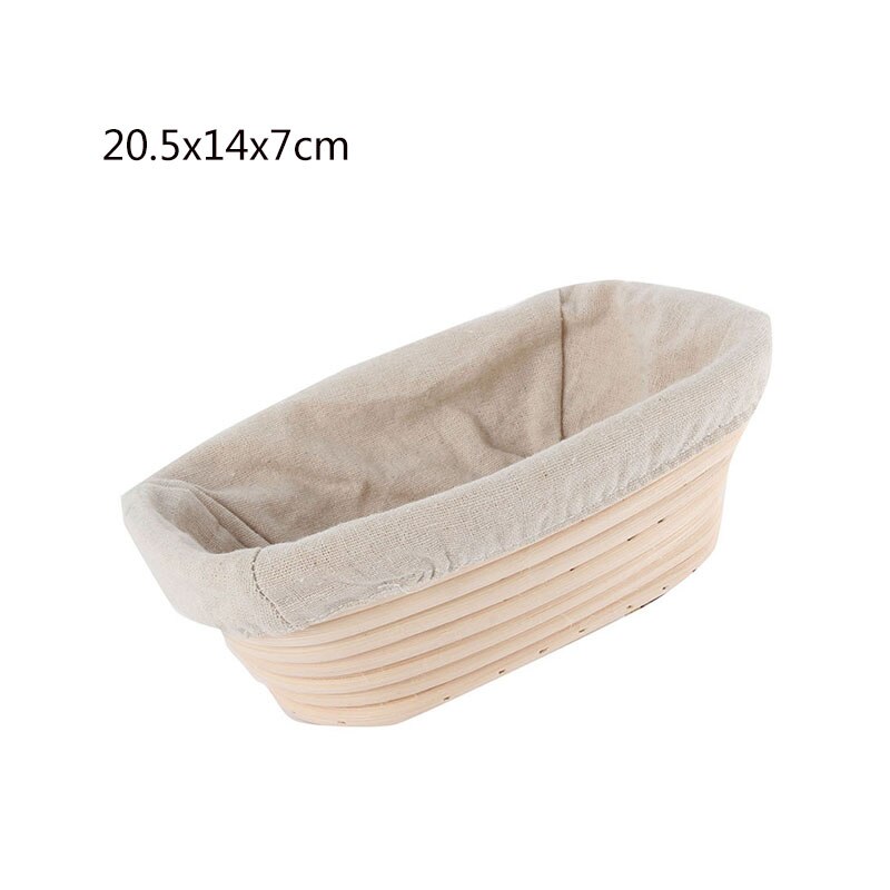 Oval Dough Banneton Brotform Dougn Rattan Bread Proofing Proving Baskets Fermentation Wicker Basket Kitchen Supplies: 20.5X14X7cm