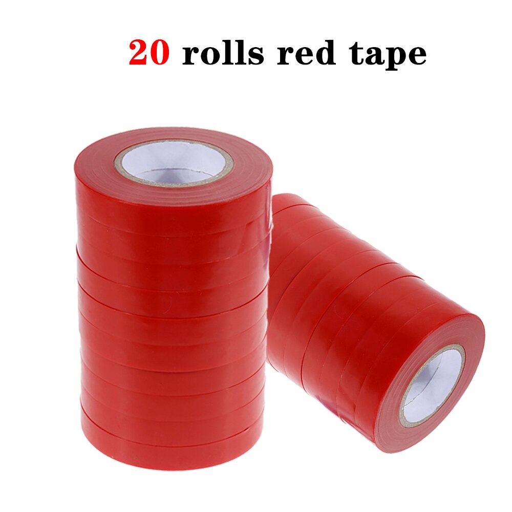 Kousenband Planten Koppelverkoop Machine Plant Tak Hand Koppelverkoop Bindmachine Gehakt Groente Tapetool Tapener Tapes Tuingereedschap: 20pcs Red Tapes