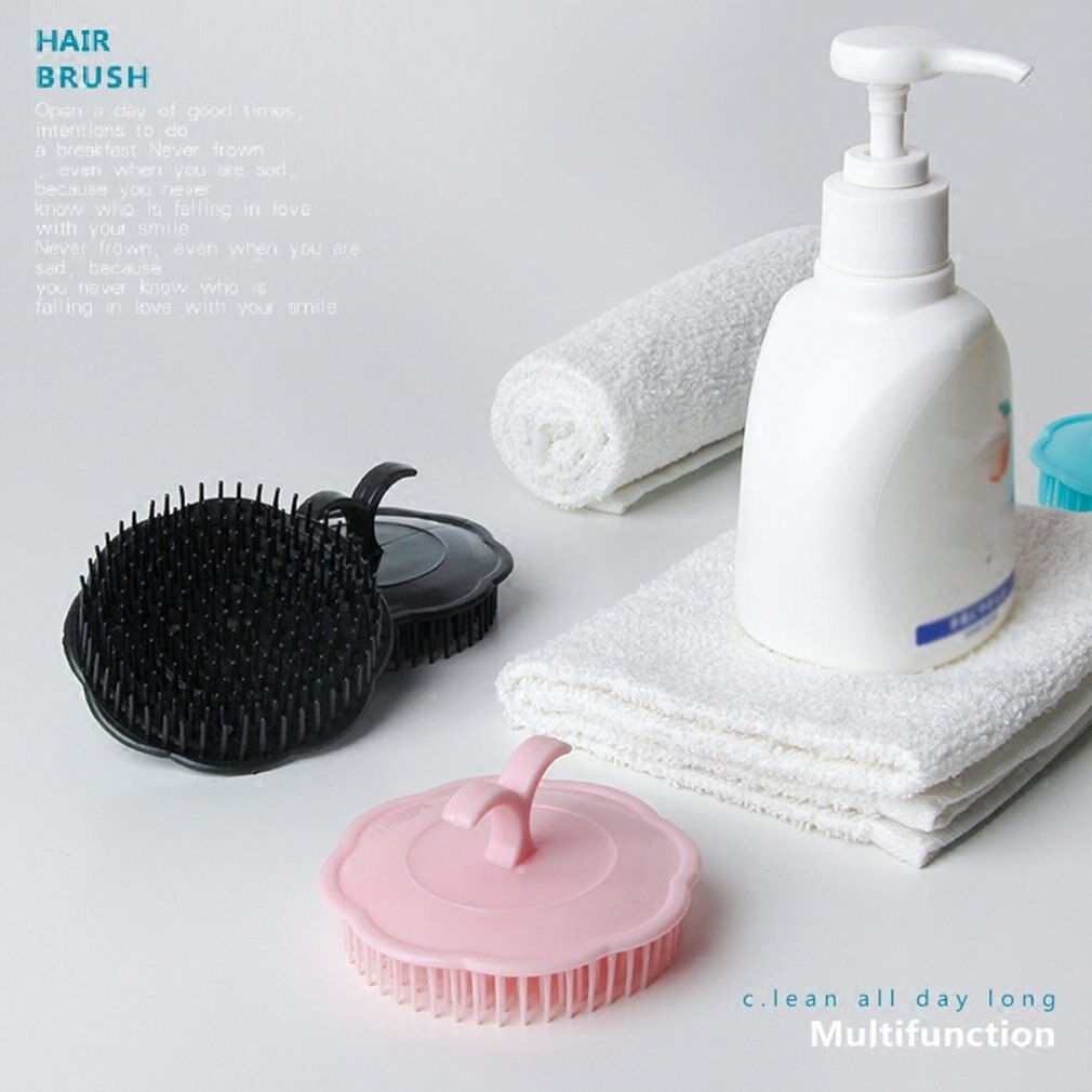 Brosse à cheveux de Massage Spa 1 pièce, brosse à shampoing Spa en Silicone, peigne de bain de douche, accessoires de brosse à cheveux, outil de coiffage doux