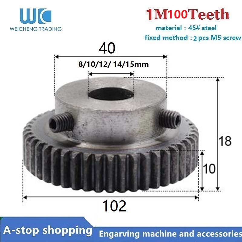 GTPBAO 10x Stirnradgetriebe 0,5 Modul, 8 Zähne, 5 Mm Ø, 3 Mm Dick, Bohrung 1,98 Mm – Für 2-mm-Motorwellen, Eisen