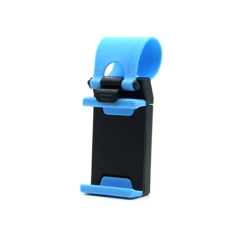 Soporte Universal para teléfono móvil en el volante del coche, accesorio para Xiaomi Mi8 SE 6X Mi6 Mi A1 Mix 2S, GPS: Azul
