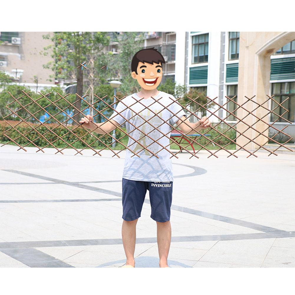 Solid Wood Fence Durable Retractable Flower Grid Plant Climbing Frame Trellis Flower Garden Home Decoration Stand Garden Fence