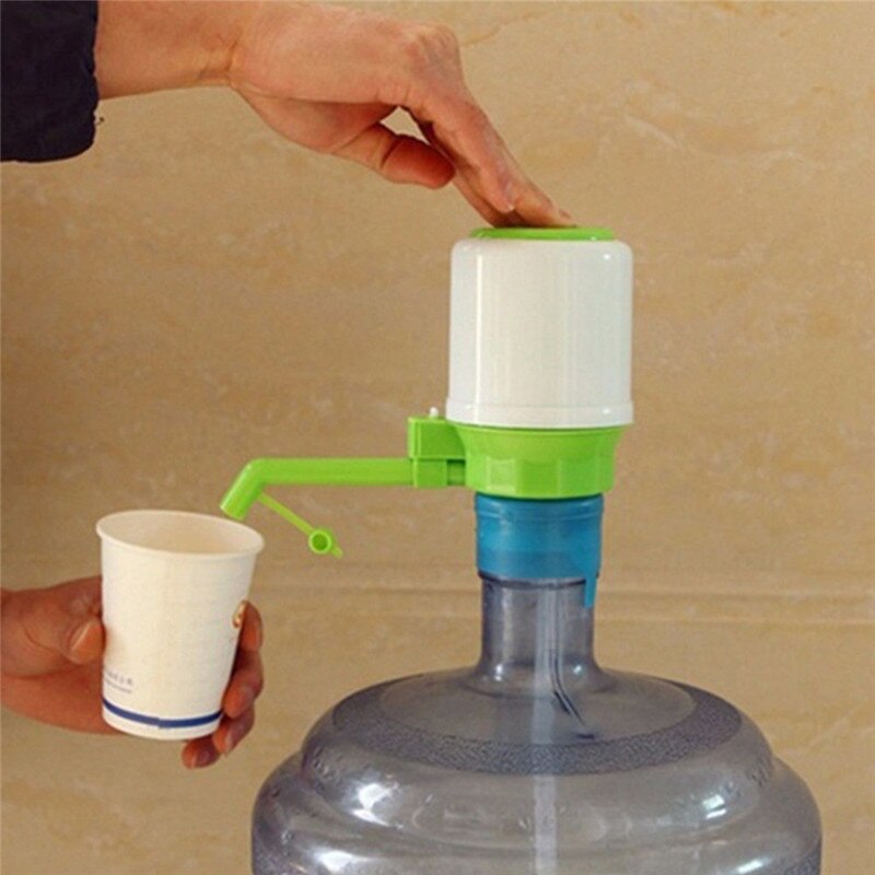 Prensa Manual de agua potable embotellada de 5 galones, tubo extraíble, innovador dispensador Manual de acción de vacío