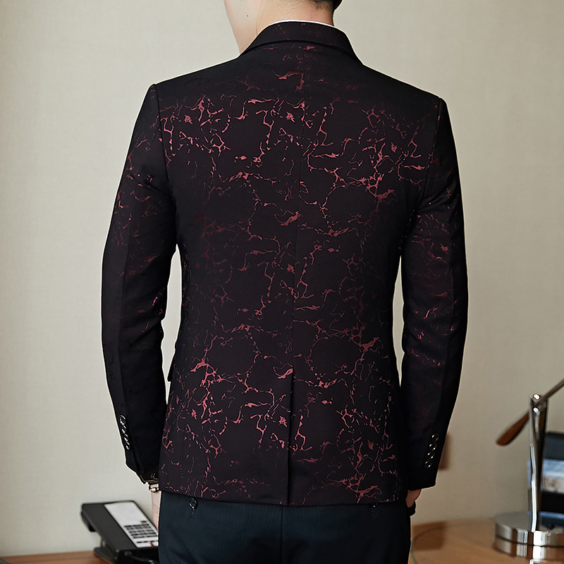 Luksus fest galla blazer skinnende garn vin rød blå sort jakkesæt frakke mænd slim fit business kjole blazer homme jakkesæt jakke mænd 5xl