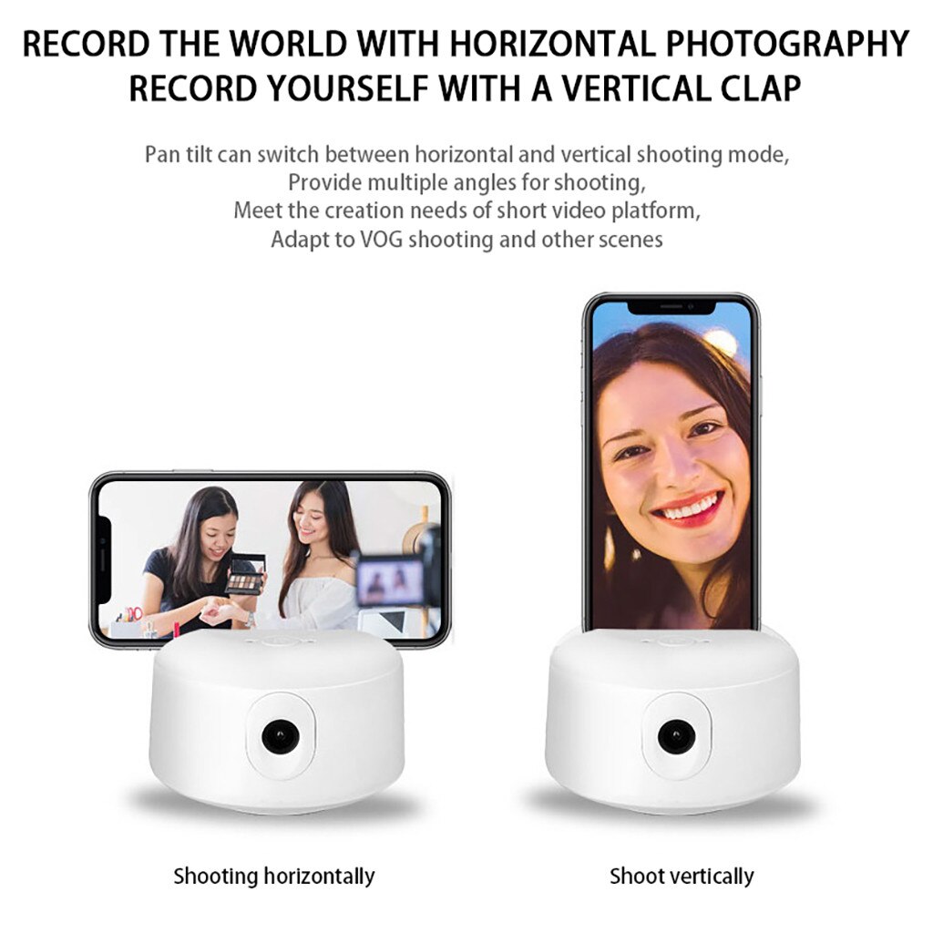 Auto Tracking Smart Shooting Holder 360°Rotation All-in-one Camera Auto Face Selfie Stick Tracking Camera Phone Holder