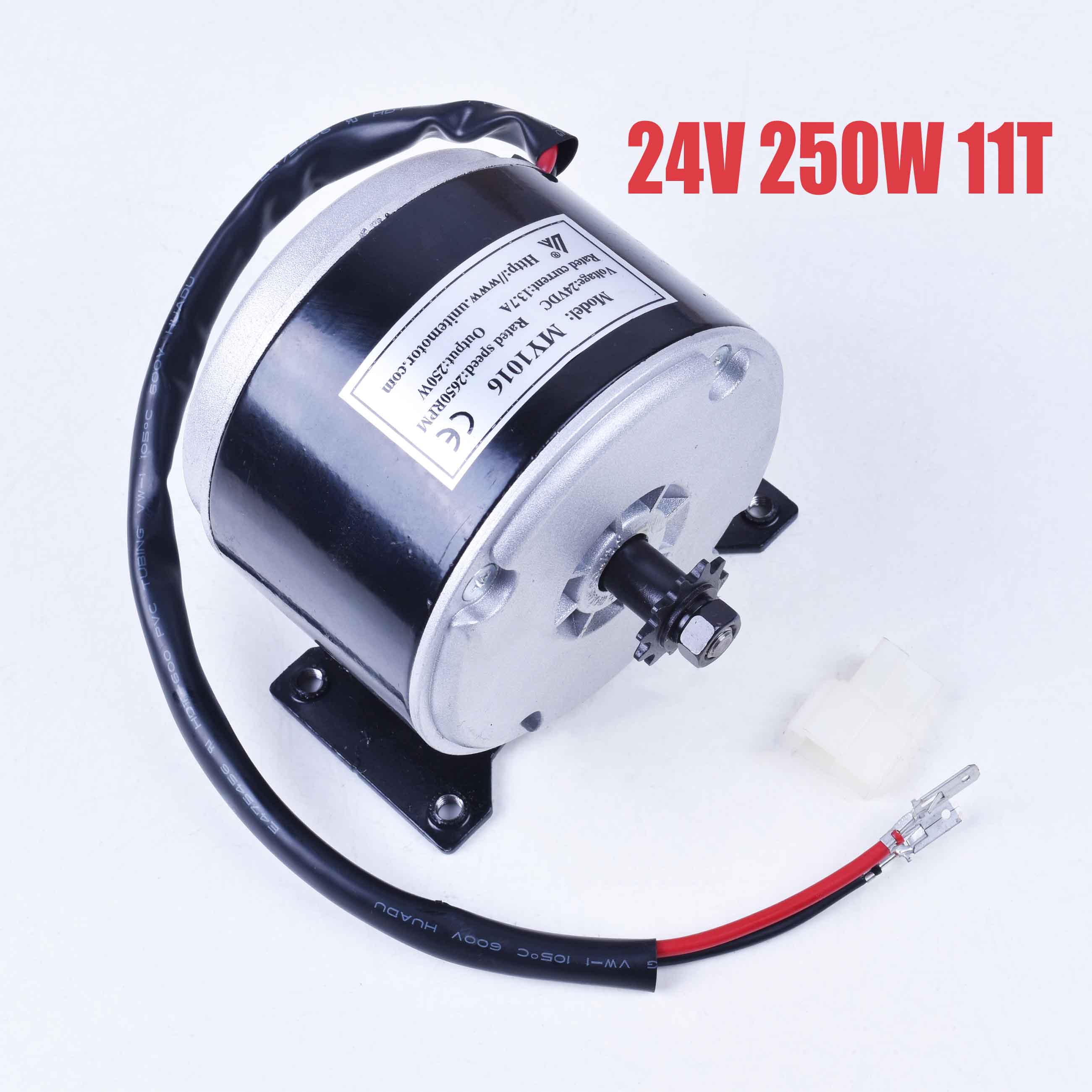 TDPRO 24V 250W 350W 500W Electric Brush Motor 11 Teeth Sprocket Engine Motors For Motorcycle 25H Chain ATV Go Kart Ebike Scooter