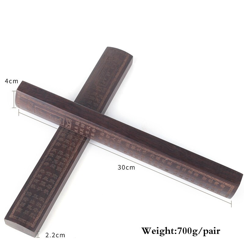 Massief Houten Paperweights Chinese Kalligrafie Schilderen Speciale Paperweights Klassieke Carving Ambachten Borstel Schrijven Paperweights: F