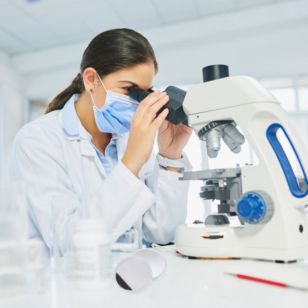 2pcs Practical Biological Microscope Reflector Microscope Parts for Laboratory