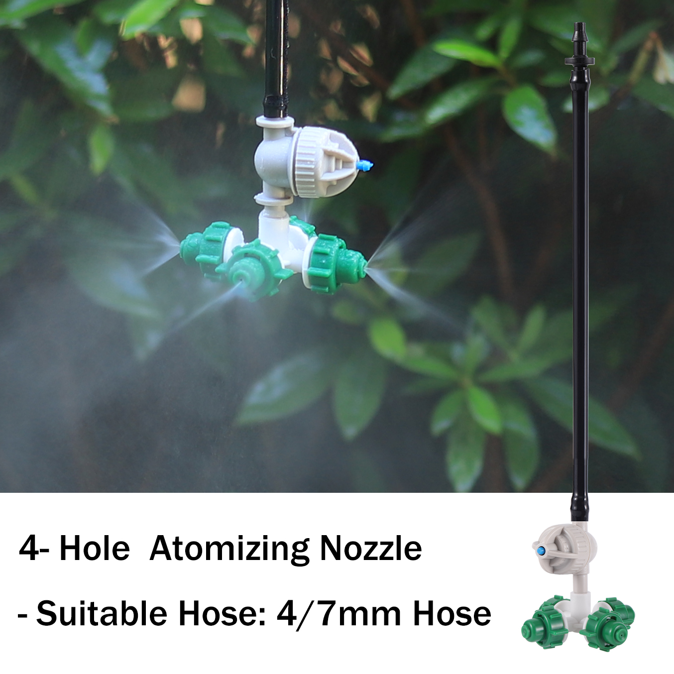 Plante plen dyse hage kryss forstøvningsdyse drivhus sprinkler hengende vanning luftfukting forstøvningsdyse: Lilla