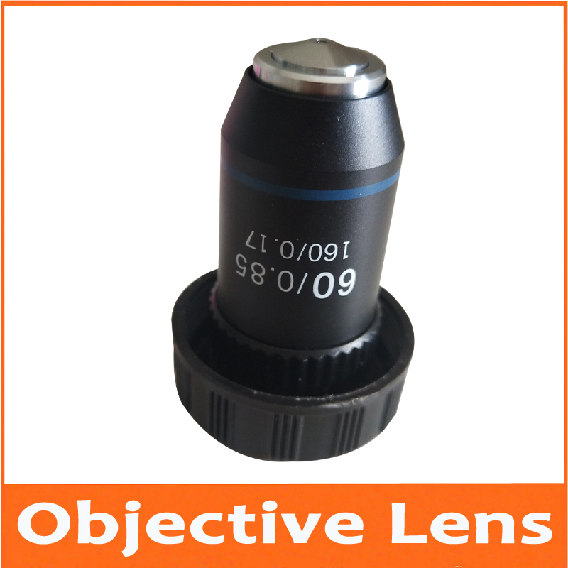 60X 195 Biomicroscope System School Lab Laboratory Achromatic 60 Times Objective Lens for Bio-Microscope Biological Microscope