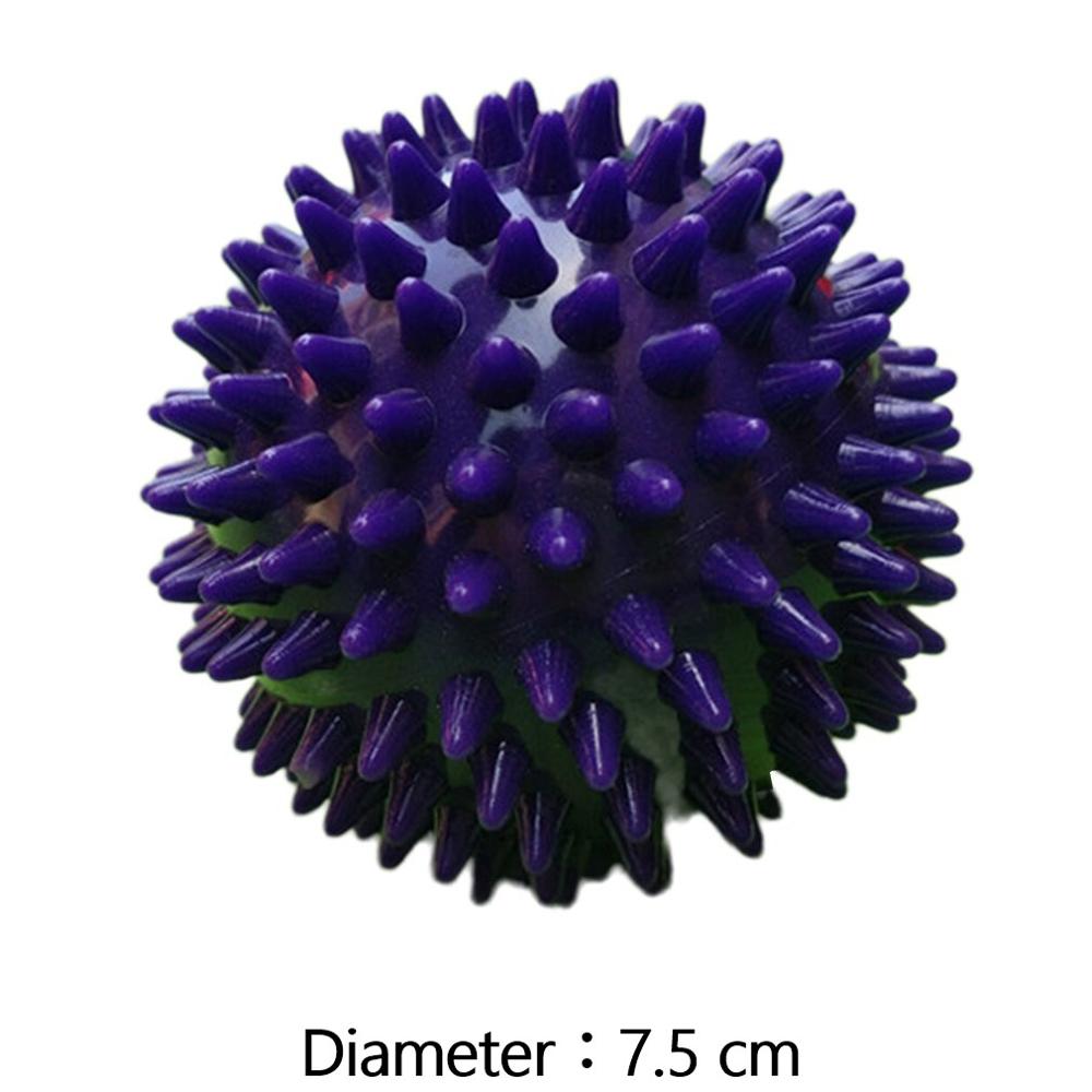Fitnessmassagebal van pvc plus harde revalidatiebal, acupunctuur spierhandbal, yogafitnessmassagebal 7.5/9.5cm: Blauw