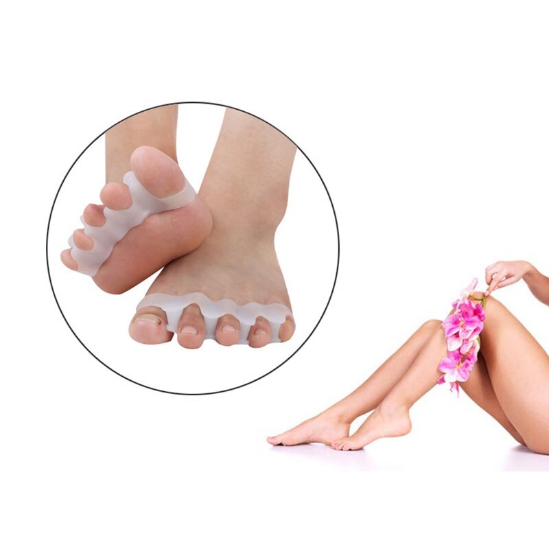 2 Stks/set Siliconen Teen Separator Duim Valgus Corrector Protector Teen Voet Orthese Teen Tool Pad Zorg Verpleging Bone A1N8