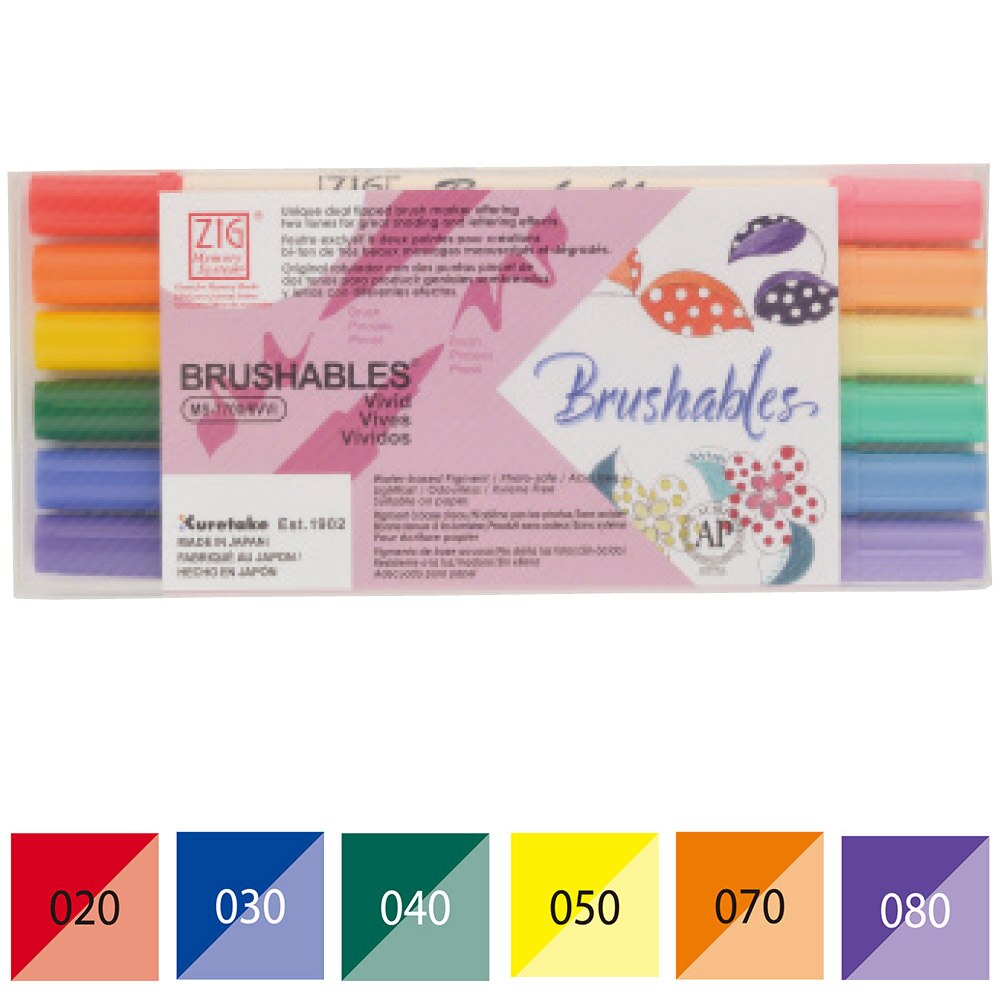 ZIG Kuretake Clean Color Real Brush 24-set | Voor Crea