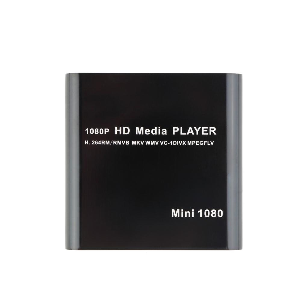 1 set 1080p mini mediaspelers mkv/h .264/ rmvb full hd met hostkaartlezer