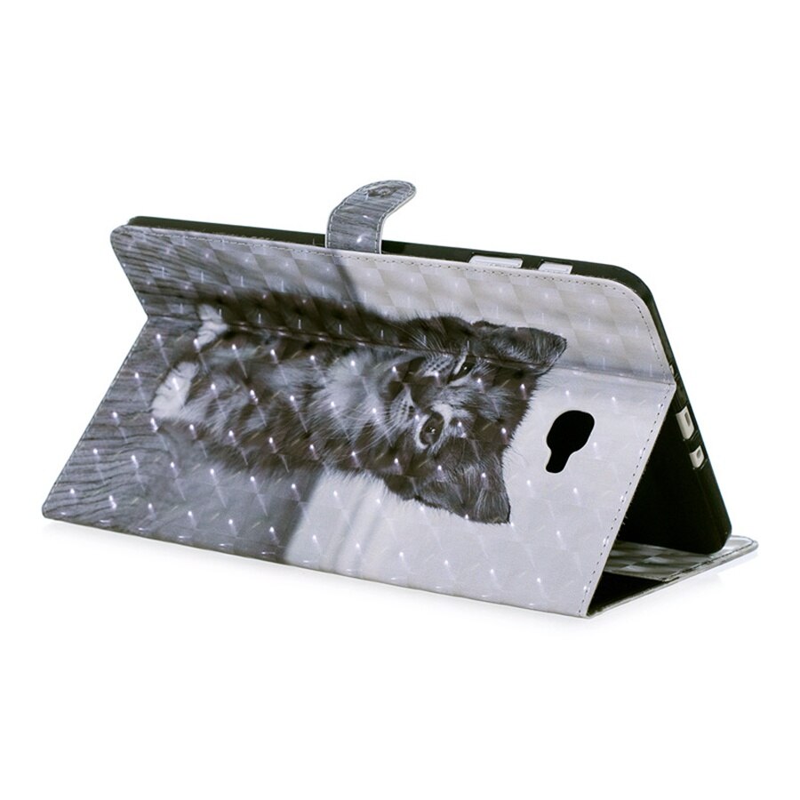 Cat Painting PU Leather Case For Samsung Galaxy Tab A 10.1 inch model SM-T580 T585 T580 T585N Cover tablet case +FilmGift