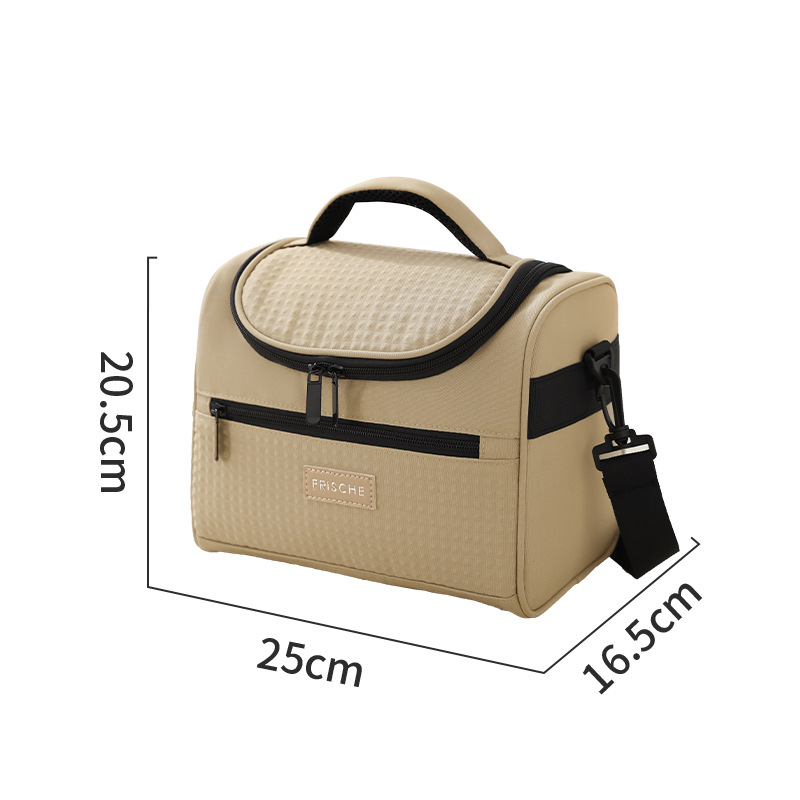 Tote Cooler Lunch Bags Portable Outdoor Picnic Office School Insulation Bag with Shoulder Strap: SKY BLUE